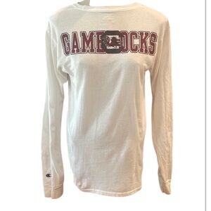 USC South Carolina Gamecocks champion T-shirt long sleeve white S small